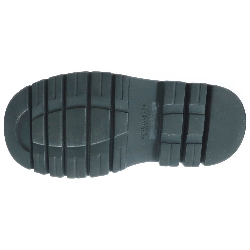 BOTTEGA VENETA(ボッテガヴェネタ) LUG STRAP SANDALS イントレチャート ラグ オープンラウンドトゥ バックルストラップ サンダル ブラック 755129