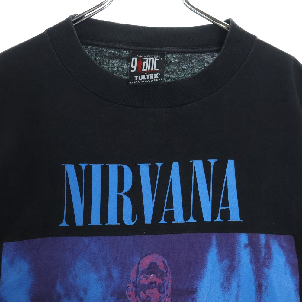 VINTAGE(ヴィンテージ) 90S NIRVANA SLIVER TEE ニルヴァーナ スリヴァー ヴィンテージ プリントTシャツ 半袖カットソー ブラック