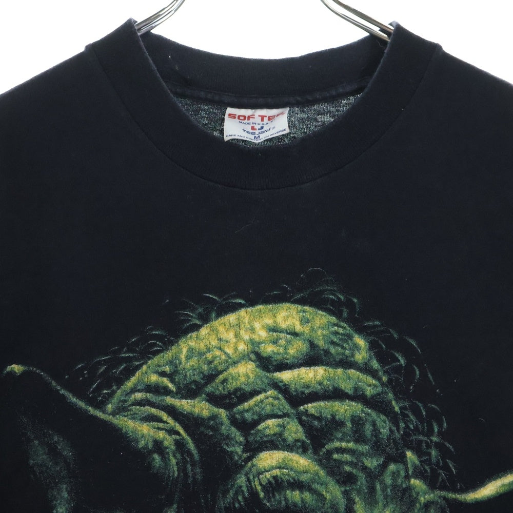 VINTAGE(ヴィンテージ) 90S STARWARS YODA スターウォーズ ヨーダ ヴィンテージ プリントTシャツ カットソー ブラック