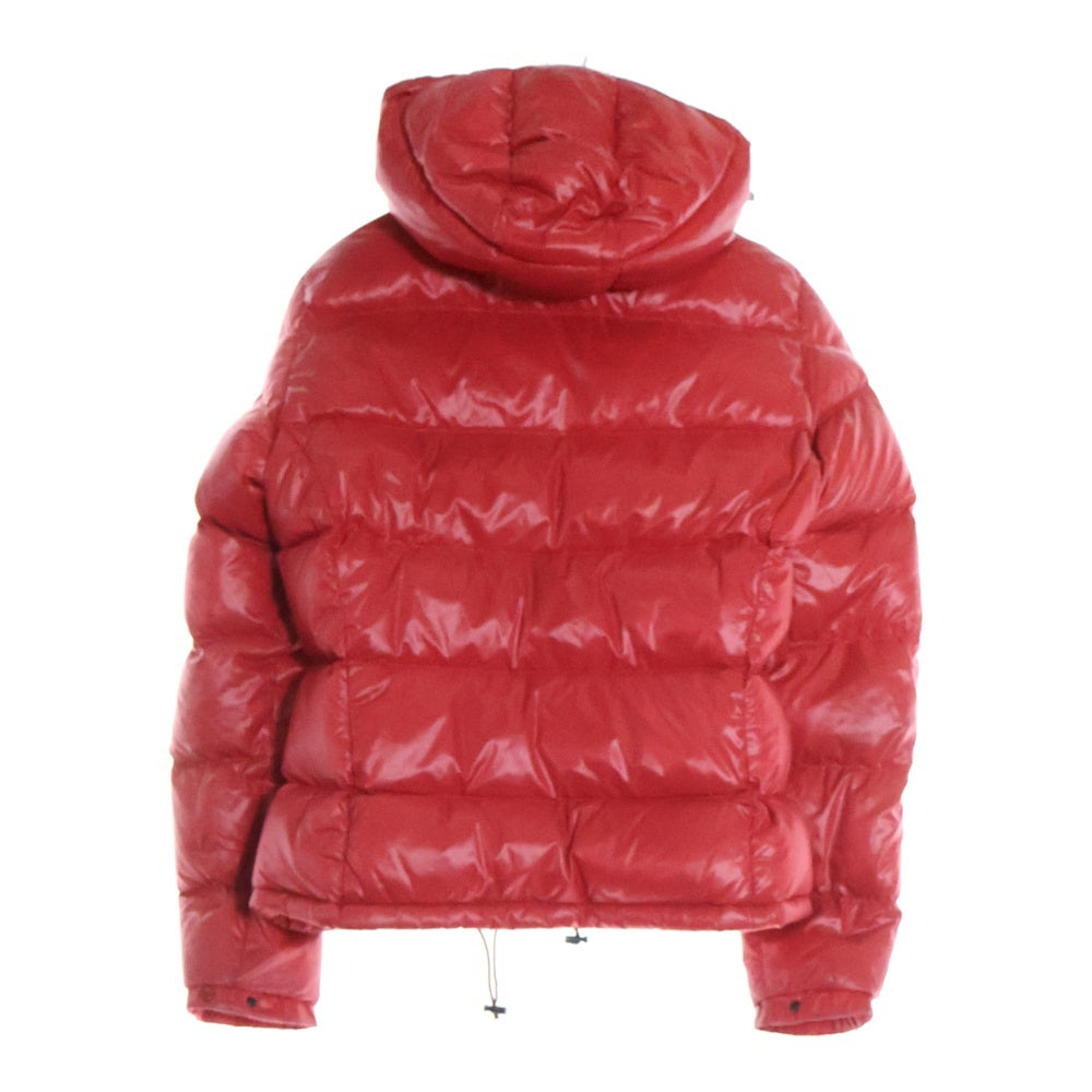 MONCLER(モンクレール) BERENGERE ベレンジェール ロゴワッペン フーデット ダウンジャケット レッド 49394 60 68950 レディース