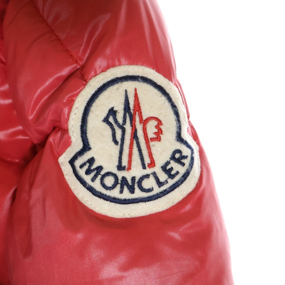 MONCLER(モンクレール) BERENGERE ベレンジェール ロゴワッペン フーデット ダウンジャケット レッド 49394 60 68950 レディース