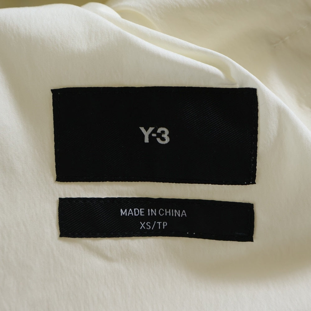 Y-3(ワイスリー) 8ボタン フラップポケット ロゴパッチ ボタンアップ 長袖シャツ ベージュ IA1438