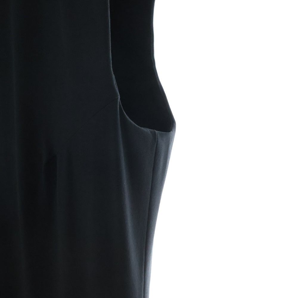 Y-3(ワイスリー) W VENT DRESS ベンテッド ハーフジップ マルチポケット ノースリーブ ワンピース ドレス ブラック レディース JI7087