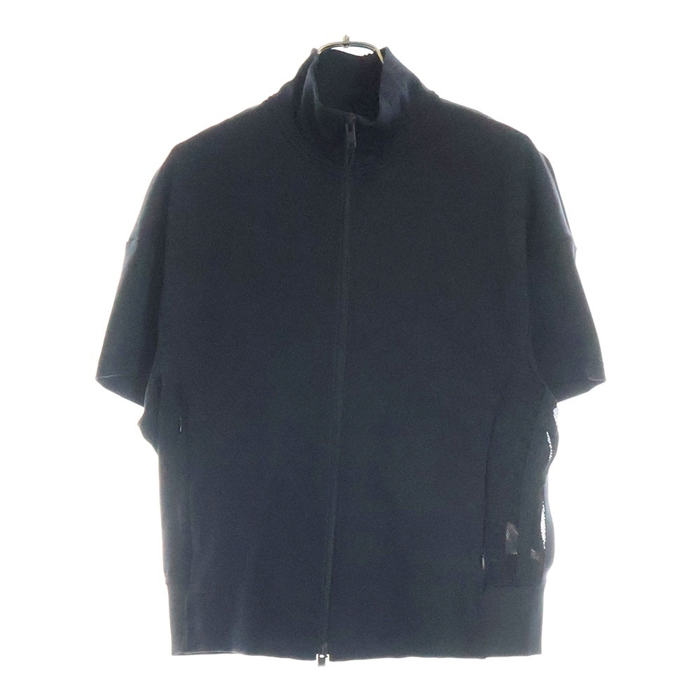 Y-3(ワイスリー) W 3S RELX TT リラックス ジップアップ サイドメッシュ 半袖 トラックジャケット ブラック JN4984