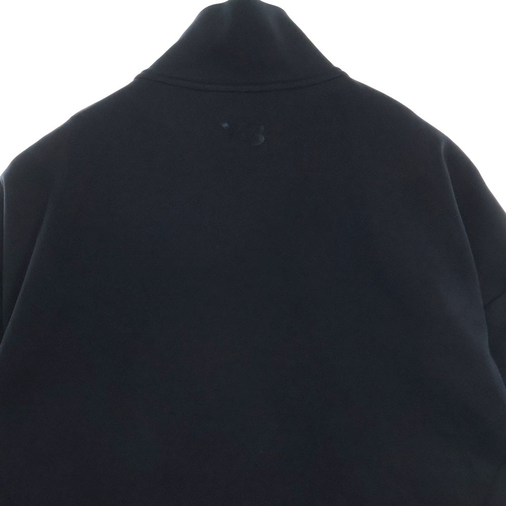 Y-3(ワイスリー) W 3S RELX TT リラックス ジップアップ サイドメッシュ 半袖 トラックジャケット ブラック JN4984