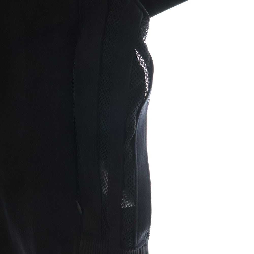 Y-3(ワイスリー) W 3S RELX TT リラックス ジップアップ サイドメッシュ 半袖 トラックジャケット ブラック JN4984