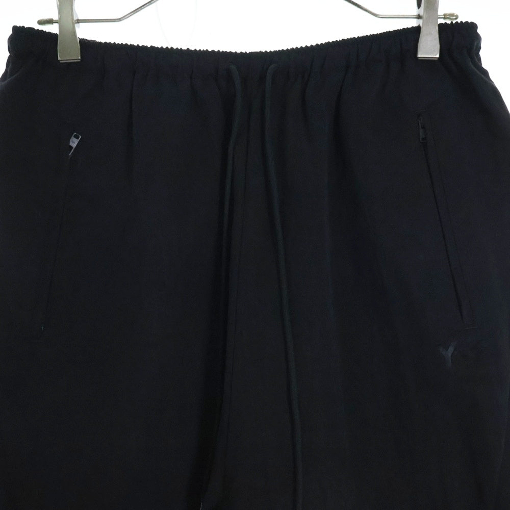 Y-3(ワイスリー) W WTWILL PNT ウォッシュド ツイル ドローストリング ナイロンパンツ ブラック JD3517