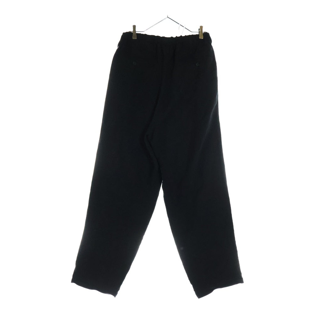 Yohji Yamamoto POUR HOMME(ヨウジヤマモト プールオム) 24SS LI RYCANVAS 5POCKETS PANTS ライキャンバス マルチポケット ドローストリング パンツ ブラック HS-P-19-308