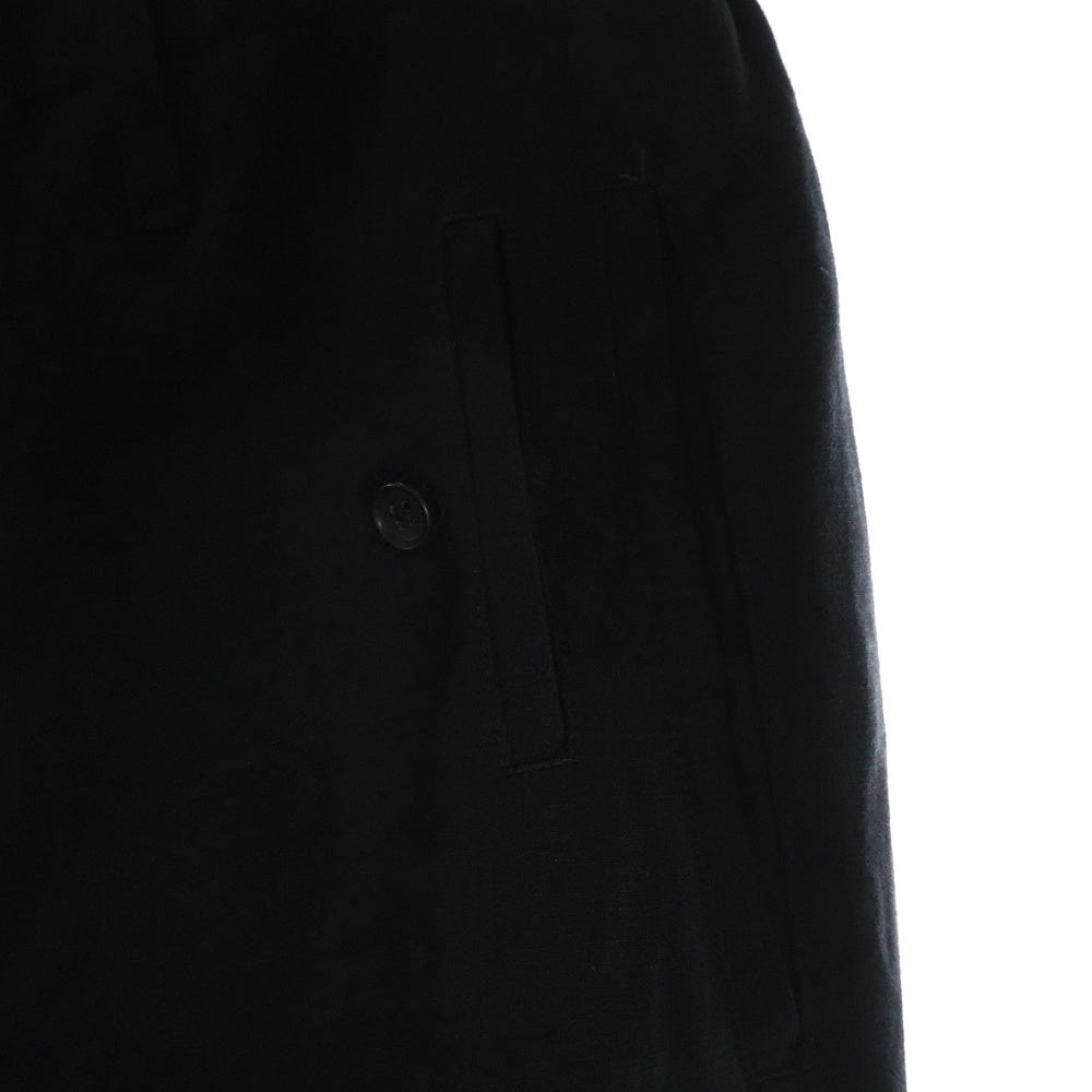 Yohji Yamamoto POUR HOMME(ヨウジヤマモト プールオム) 24SS LI RYCANVAS 5POCKETS PANTS ライキャンバス マルチポケット ドローストリング パンツ ブラック HS-P-19-308