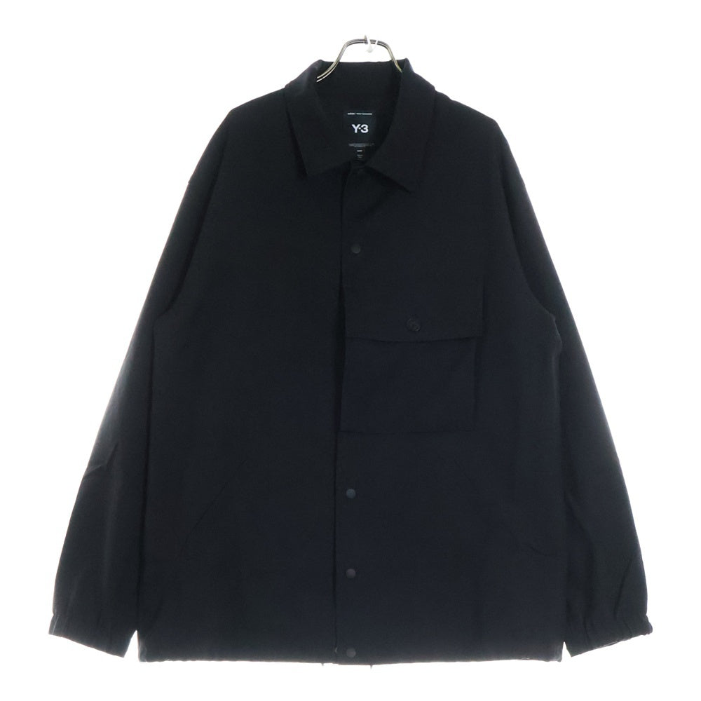Y-3(ワイスリー) SP UNI COACH JK スポーツ ユニフォーム 胸ポケット ドローストリング コーチジャケット ブラック IN8703