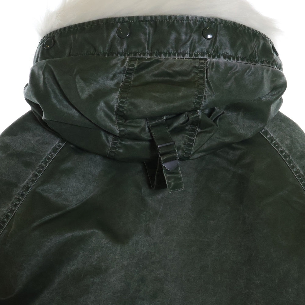 SUPREME(シュプリーム) 24AW Washed Flight Satin N-3B Parka ウォッシュドフライトジャケット サテン ジップアップフーデッドジャケット カーキ