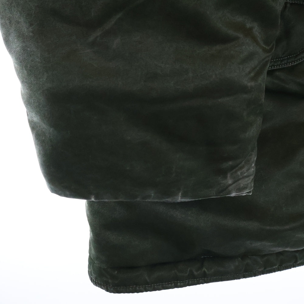SUPREME(シュプリーム) 24AW Washed Flight Satin N-3B Parka ウォッシュドフライトジャケット サテン ジップアップフーデッドジャケット カーキ