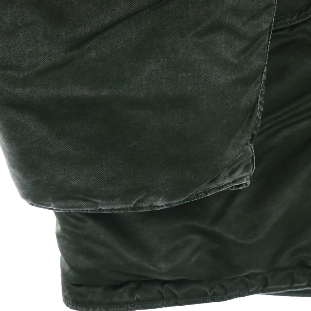 SUPREME(シュプリーム) 24AW Washed Flight Satin N-3B Parka ウォッシュドフライトジャケット サテン ジップアップフーデッドジャケット カーキ