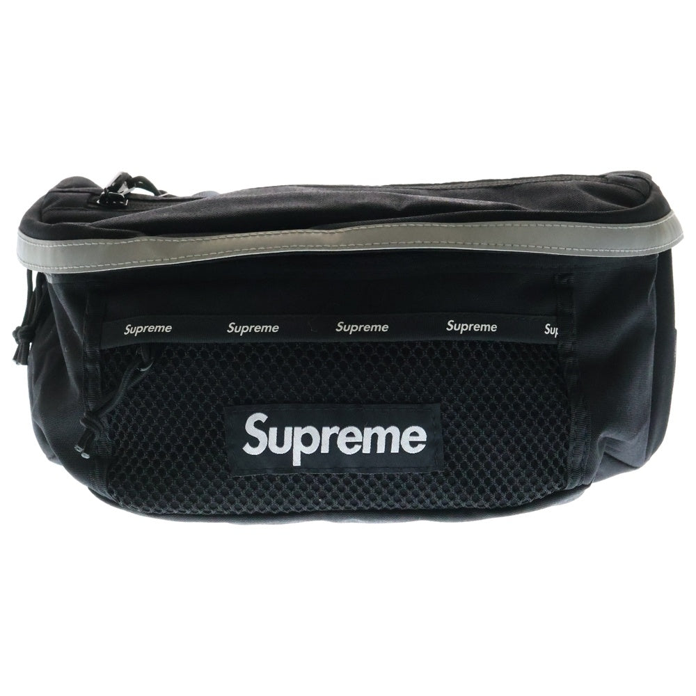 SUPREME(シュプリーム) 24AW Waist Bag リフレクター ウェストバッグ ブラック/シルバー