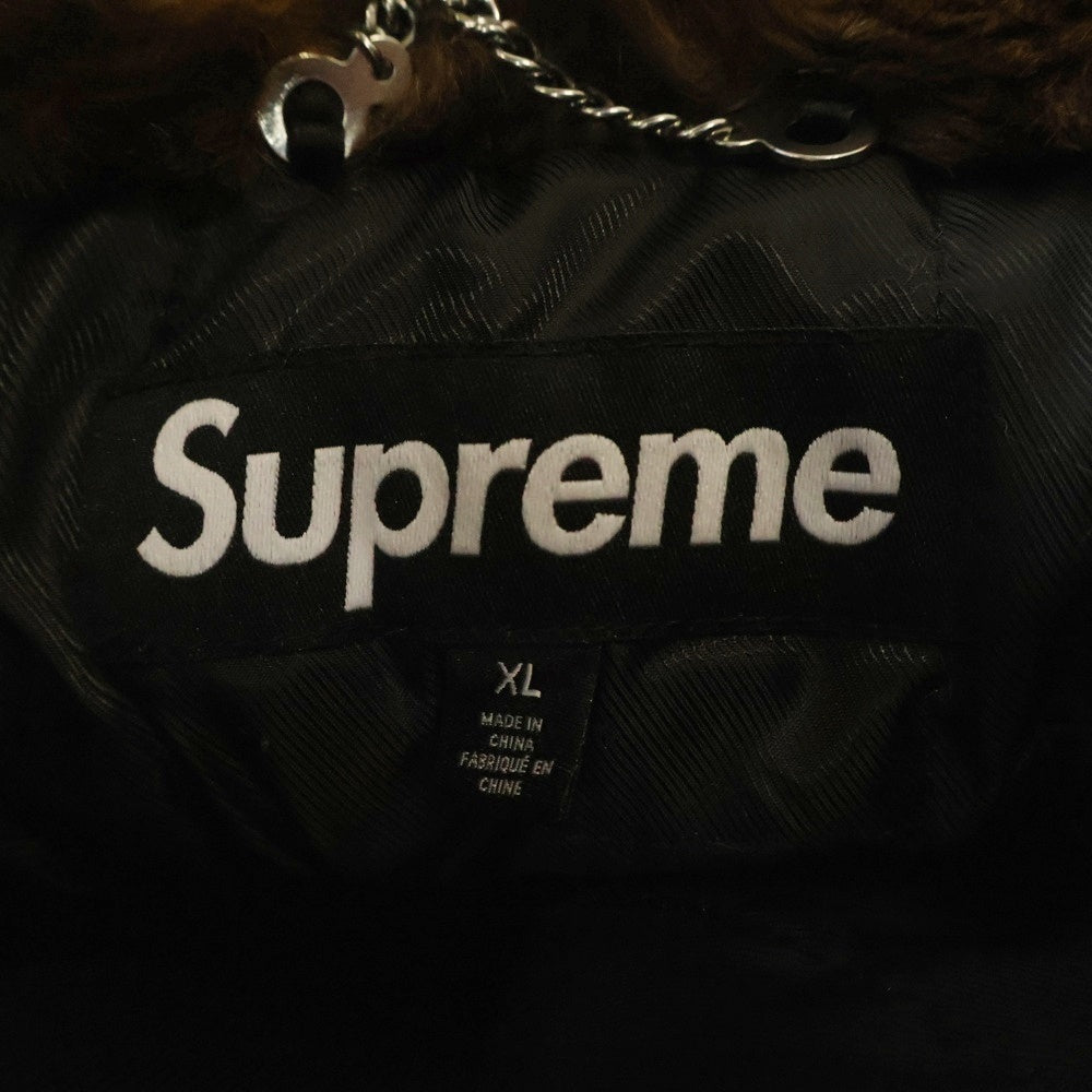 SUPREME(シュプリーム) 24SS Faux Fur Jacket フェイクファー ジャケット ブルゾン ブラウン
