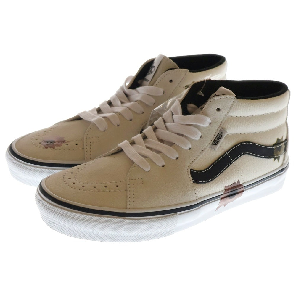 SUPREME(シュプリーム) ×Nate Lowman ×VANS 25SS Grosso Mid Bullet Hole ネイトロウマン バンズ ゴロッソ バレットホール ミッドカットスニーカー 630130-0001