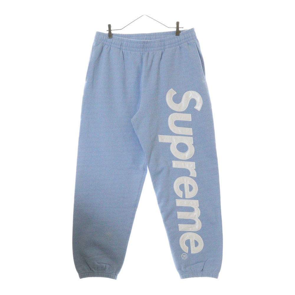 SUPREME(シュプリーム) 24AW Satin Applique Sweatpant サテン アップリケ スウェットパンツ ライトブルー