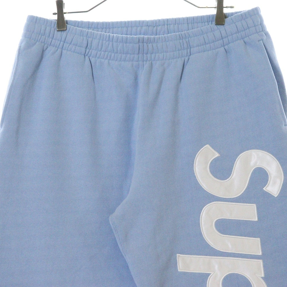 SUPREME(シュプリーム) 24AW Satin Applique Sweatpant サテン アップリケ スウェットパンツ ライトブルー