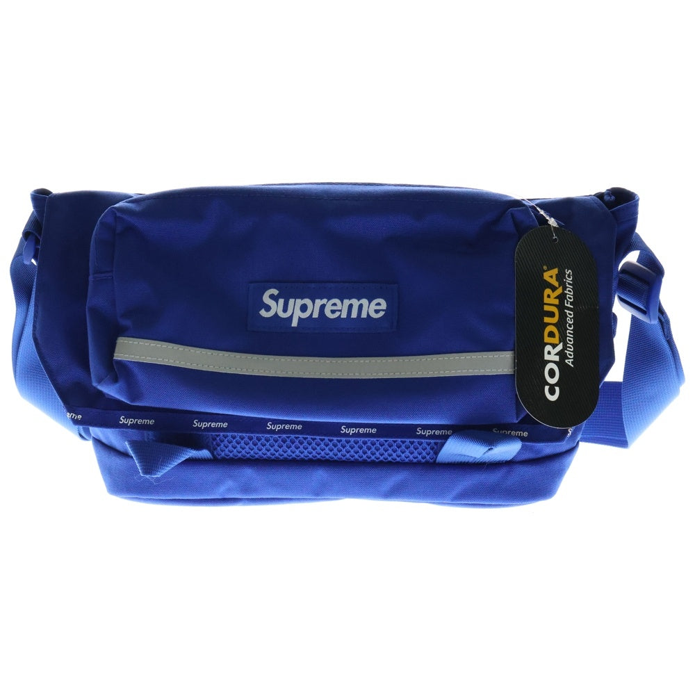 SUPREME(シュプリーム) 24AW Messenger Bag リフレクター ボックスロゴ メッセンジャーバッグ ブルー