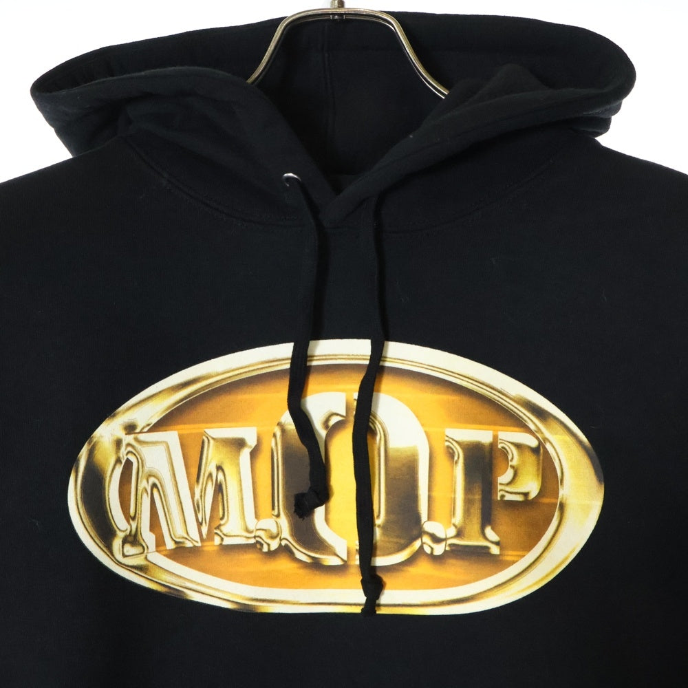 SUPREME(シュプリーム) 24AW M.O.P. Hooded Sweatshirt エムオーピー ロゴプリント スウェットプルオーバーパーカー ブラック