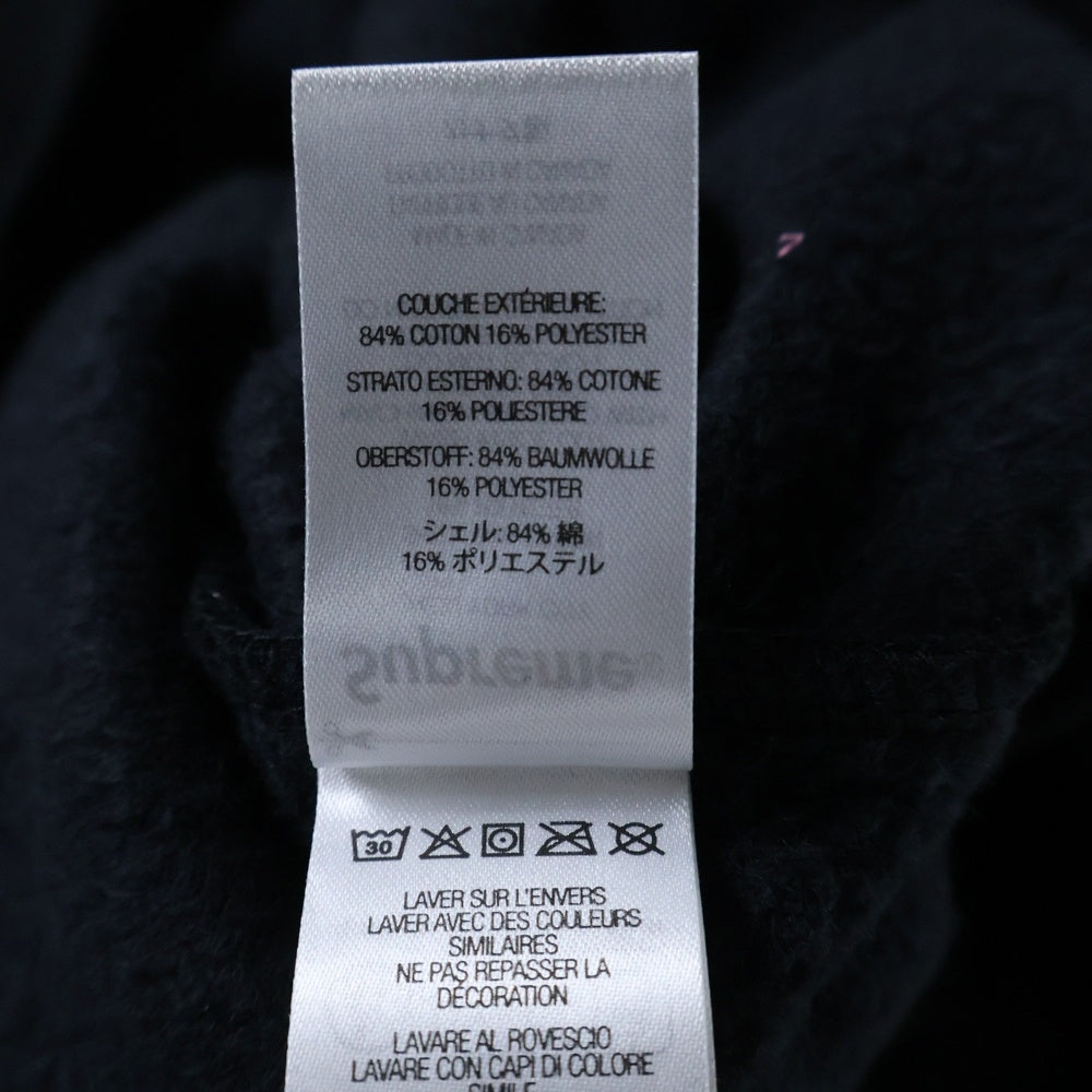 SUPREME(シュプリーム) 24AW M.O.P. Hooded Sweatshirt エムオーピー ロゴプリント スウェットプルオーバーパーカー ブラック