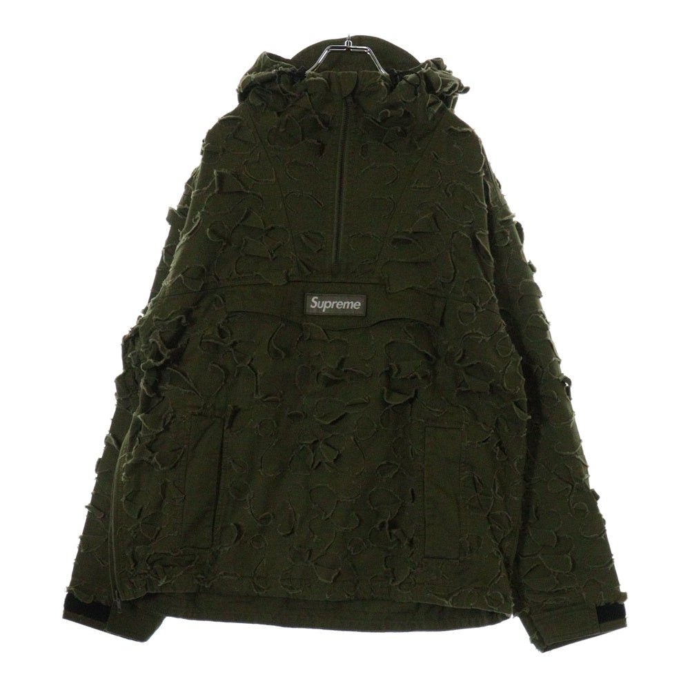 SUPREME(シュプリーム) 22AW Griffin Anorak グリフィン ダメージ加工 アノラックパーカ ジャケット カーキ