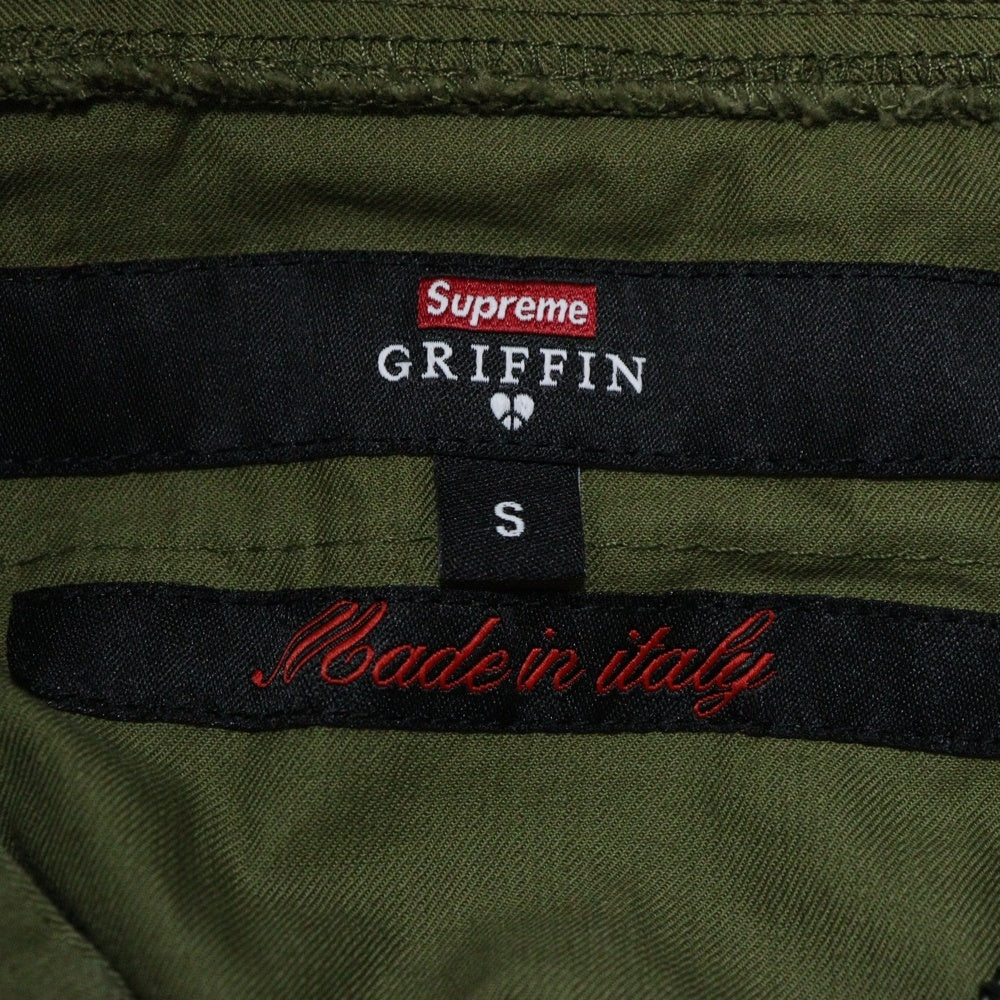 SUPREME(シュプリーム) 22AW Griffin Anorak グリフィン ダメージ加工 アノラックパーカ ジャケット カーキ
