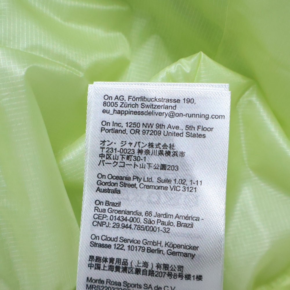 On(オン) Weather Vest ウェザー ナイロンベスト イエロー 1MD10481258