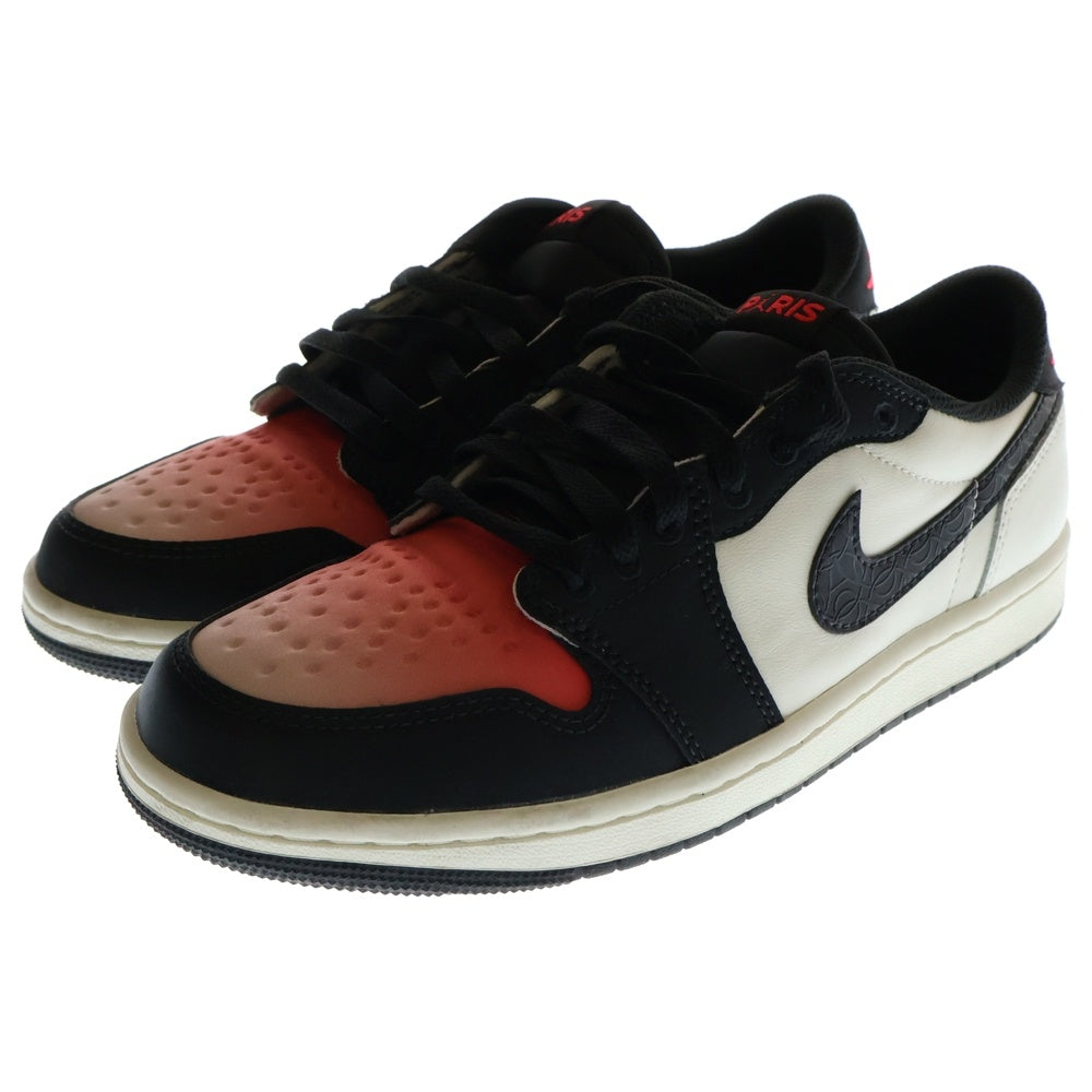 NIKE(ナイキ) AIR JORDAN 1 RETRO LOW OG PSG エアジョーダン1 レトロ パリサンジェルマン ローカットスニーカー ホワイト/レッド/ブラック US8/26.0cm HF8828-100