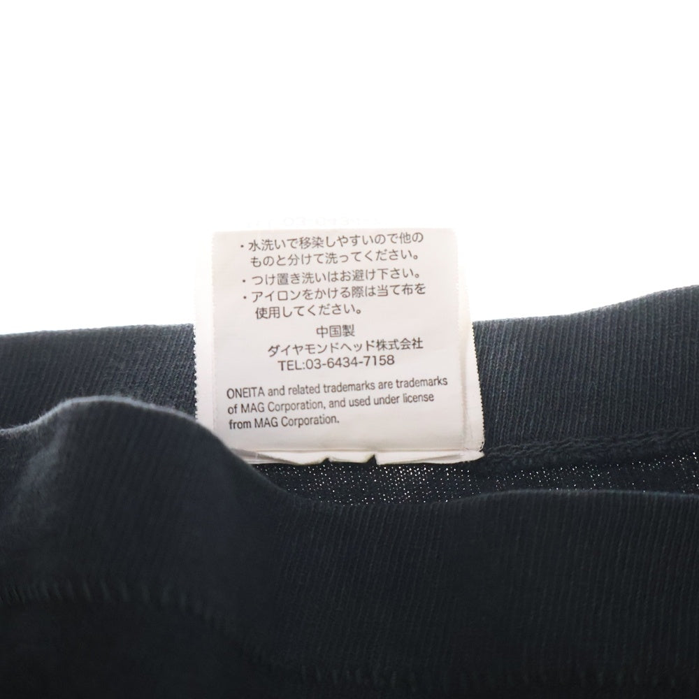 greatLand(グレイトランド) × ONEITA EXCLUSIVE L/S PACK TEE オニータ エクスクルーシブ クルーネック長袖Tシャツ カットソー ブラック 223-ONL/AV