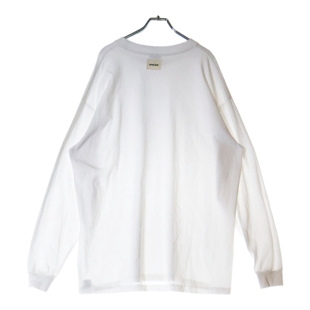 greatLand(グレイトランド) × ONEITA EXCLUSIVE L/S PACK TEE オニータ エクスクルーシブ クルーネック長袖Tシャツ カットソー ホワイト 223-ONL/AV