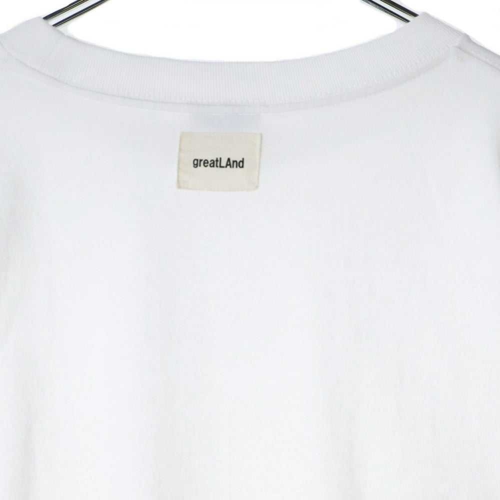 greatLand(グレイトランド) × ONEITA EXCLUSIVE L/S PACK TEE オニータ エクスクルーシブ クルーネック長袖Tシャツ カットソー ホワイト 223-ONL/AV