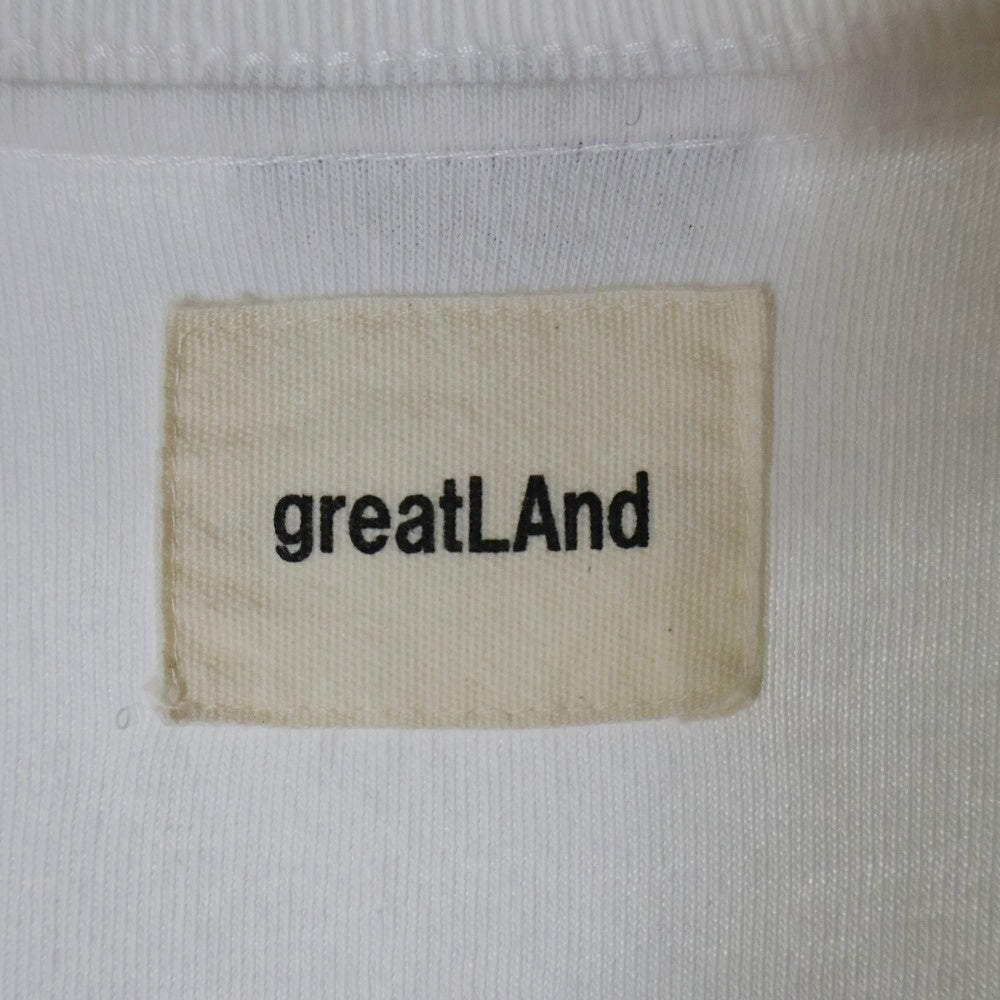 greatLand(グレイトランド) × ONEITA EXCLUSIVE L/S PACK TEE オニータ エクスクルーシブ クルーネック長袖Tシャツ カットソー ホワイト 223-ONL/AV