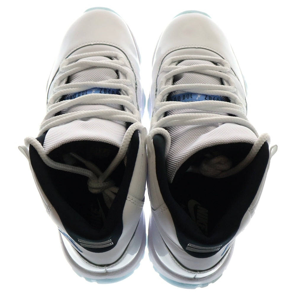 NIKE(ナイキ) AIR JORDAN 11 RETRO Legend Blue エアジョーダン11 レトロ レジェンドブルー ハイカットスニーカー ホワイト US8/26.0cm CT8012-104
