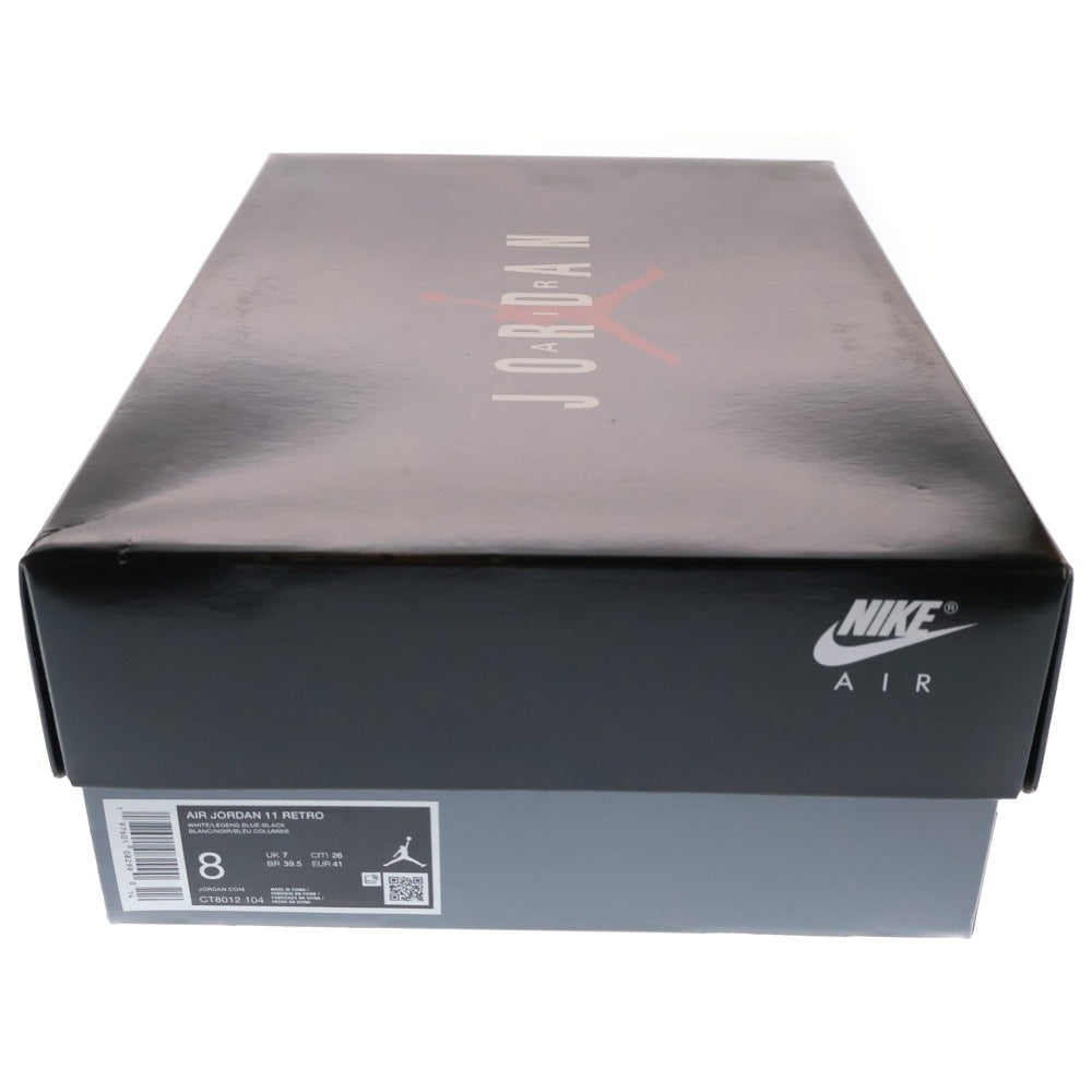 NIKE(ナイキ) AIR JORDAN 11 RETRO Legend Blue エアジョーダン11 レトロ レジェンドブルー ハイカットスニーカー ホワイト US8/26.0cm CT8012-104
