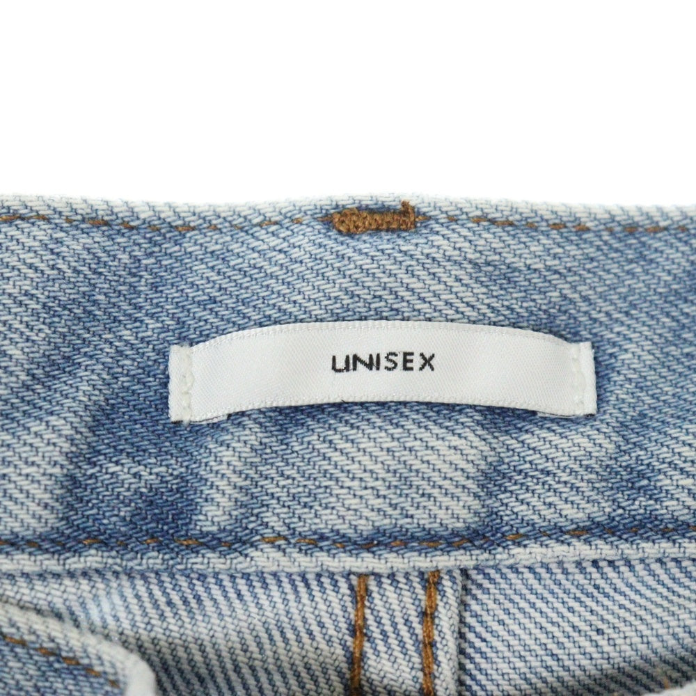 LACOSTE(ラコステ) × A.P.C Unisex Wide Leg Fit Denim アーペーセー ユニセックス ワイドフィット デニムパンツ インディゴブルー HH7681