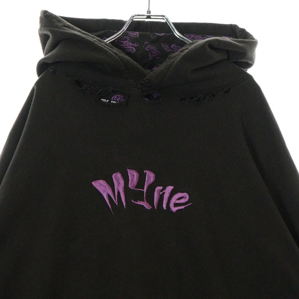 cvtvlist(カタリスト) ×MYne Usual Hoodie マイン ユージュアル フーディ プルオーバースウェットパーカー ブラウン