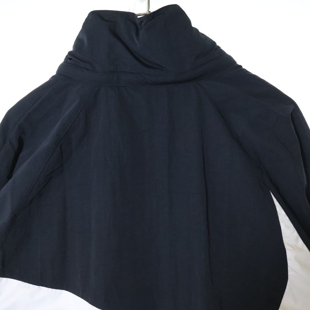 NIKE(ナイキ) BIG SWOOSH ANRK JACKET ビック スウォッシュ アノラック ハーフジップ ナイロンジャケット ブラック/ホワイト AJ1405-010