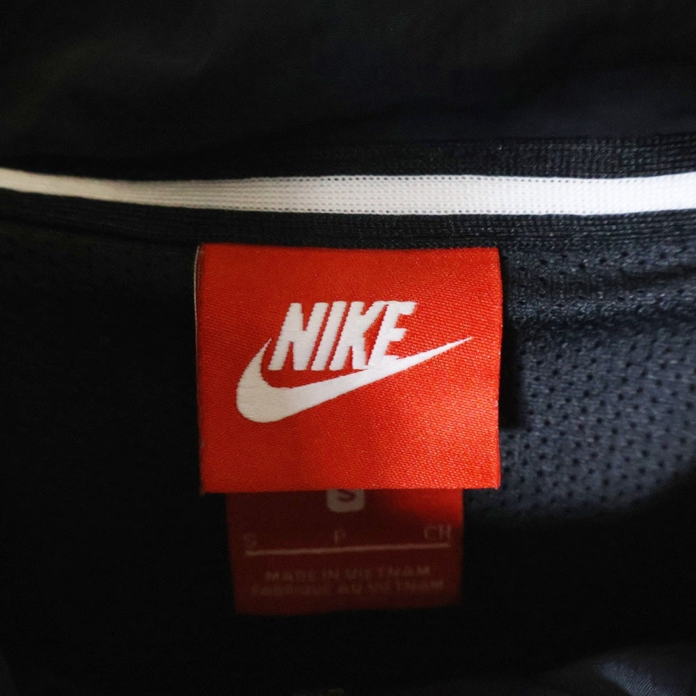 NIKE(ナイキ) BIG SWOOSH ANRK JACKET ビック スウォッシュ アノラック ハーフジップ ナイロンジャケット ブラック/ホワイト AJ1405-010