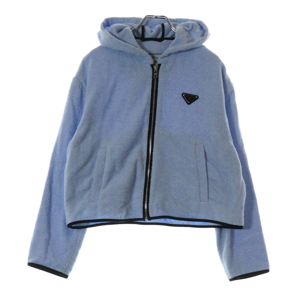PRADA(プラダ) SET UP TERRY CLOTH トライアングルロゴプレート ジップアップパーカー ショートパンツ レディース RFID P564M S221 1ZR3 / P292E S212 1ZR3