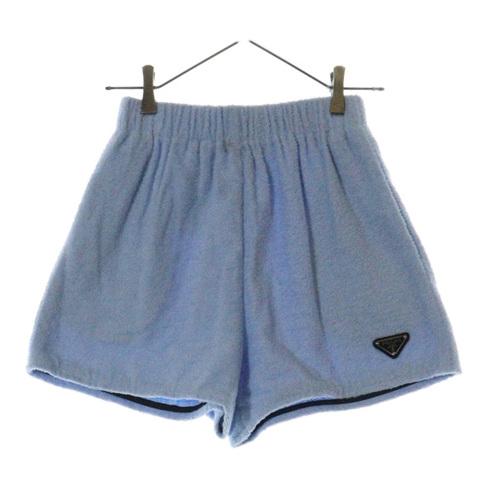 PRADA(プラダ) SET UP TERRY CLOTH トライアングルロゴプレート ジップアップパーカー ショートパンツ レディース RFID P564M S221 1ZR3 / P292E S212 1ZR3