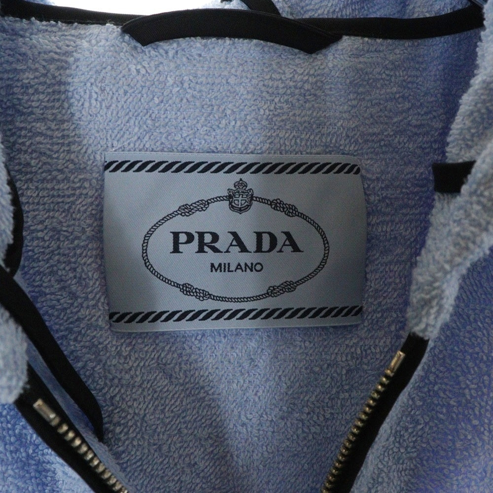 PRADA(プラダ) SET UP TERRY CLOTH トライアングルロゴプレート ジップアップパーカー ショートパンツ レディース RFID P564M S221 1ZR3 / P292E S212 1ZR3