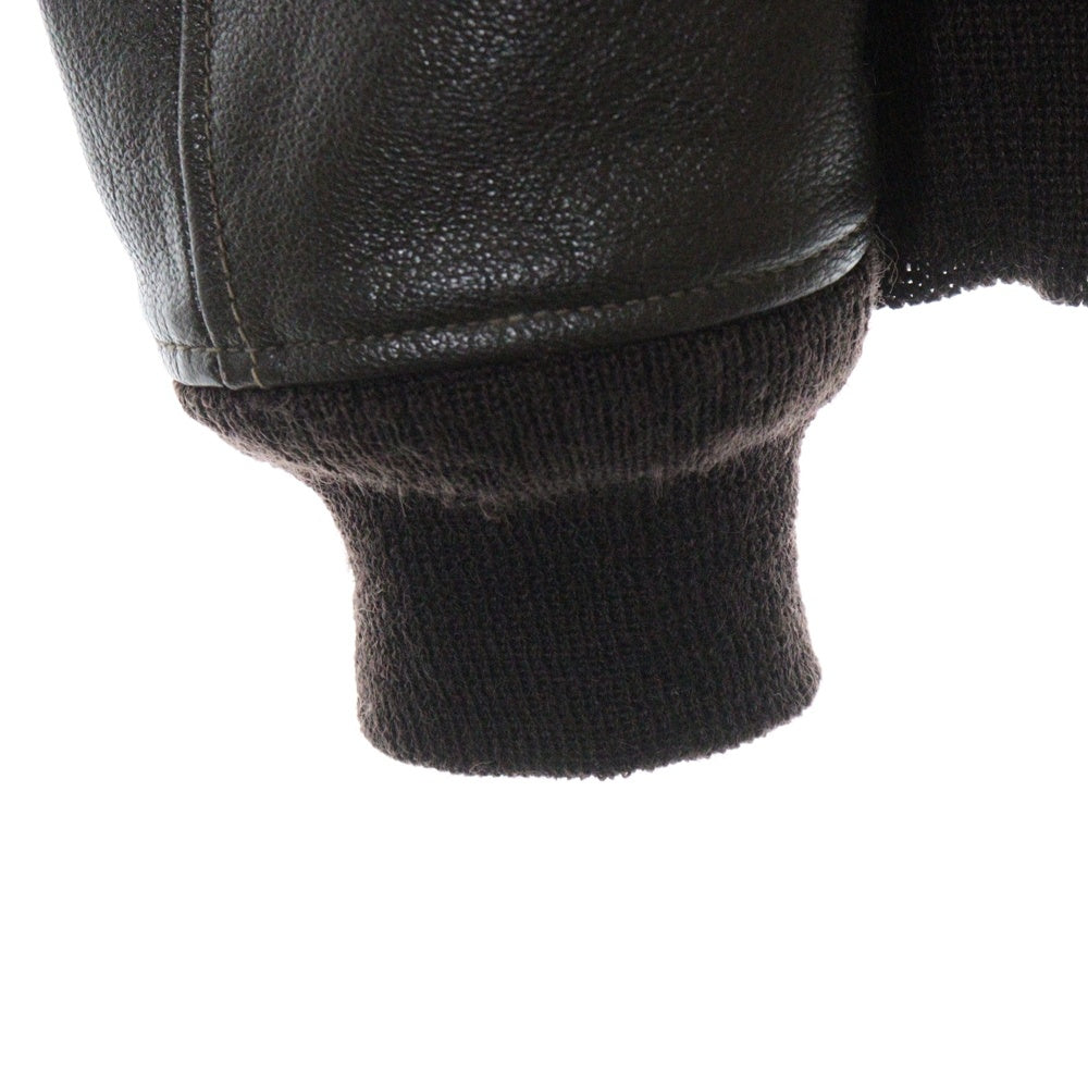 THE REAL McCOY'S(ザリアルマッコイ) U.S.NAVY TYPE G-1 FLIGHT JACKET レザー フライトジャケット ブラウン 383S-39622