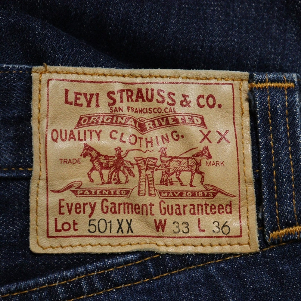 Levi's VINTAGE CLOTHING(リーバイス ビンテージ クロージング) 00S VINTAGE 501XX ヴィンテージ 1947年復刻 ボタン裏555 USA製 バレンシア工場 ボタンフライストレートデニムパンツ インディゴ 47501 0181