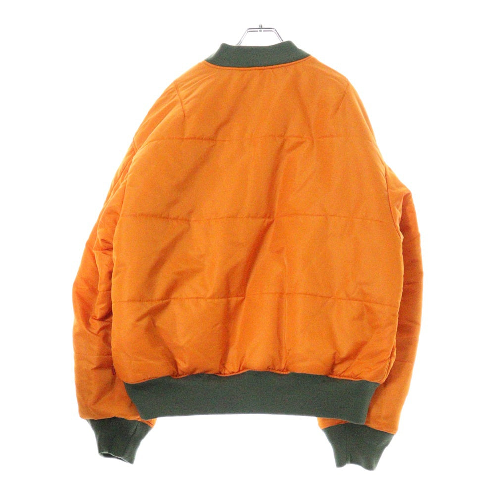 SUPREME(シュプリーム) 23AW ×Bounty Hunter Ma-1 Jacket バウンティーハンター エムエーワン スカル リバーシブルフライトジャケット カーキ/オレンジ