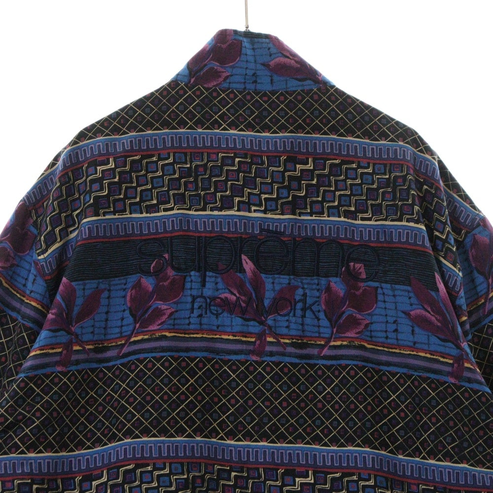 SUPREME(シュプリーム) 15AW Silk Bomber Jacket 総柄 バックロゴ シルクボンバー ジャケット マルチカラー