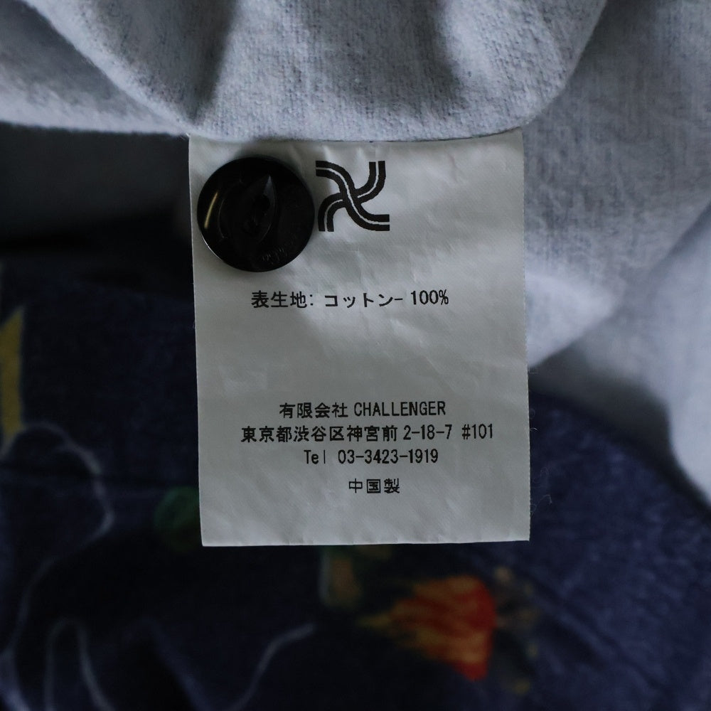 CHALLENGER(チャレンジャー) L/S FLANNEL PRINTED SHIRT 総柄 フランネルプリンテッド 長袖シャツ ネイビー GLG-SH 020-006