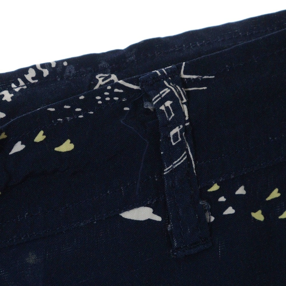 Porter Classic(ポータークラシック) ALOHA SHORTS アロハ総柄 レーヨン ショーツ ハーフパンツ ブルー