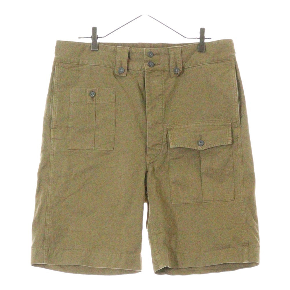 RRL(ダブルアールエル) ミリタリー カーゴ マルチポケット コットンショートパンツ ベージュ