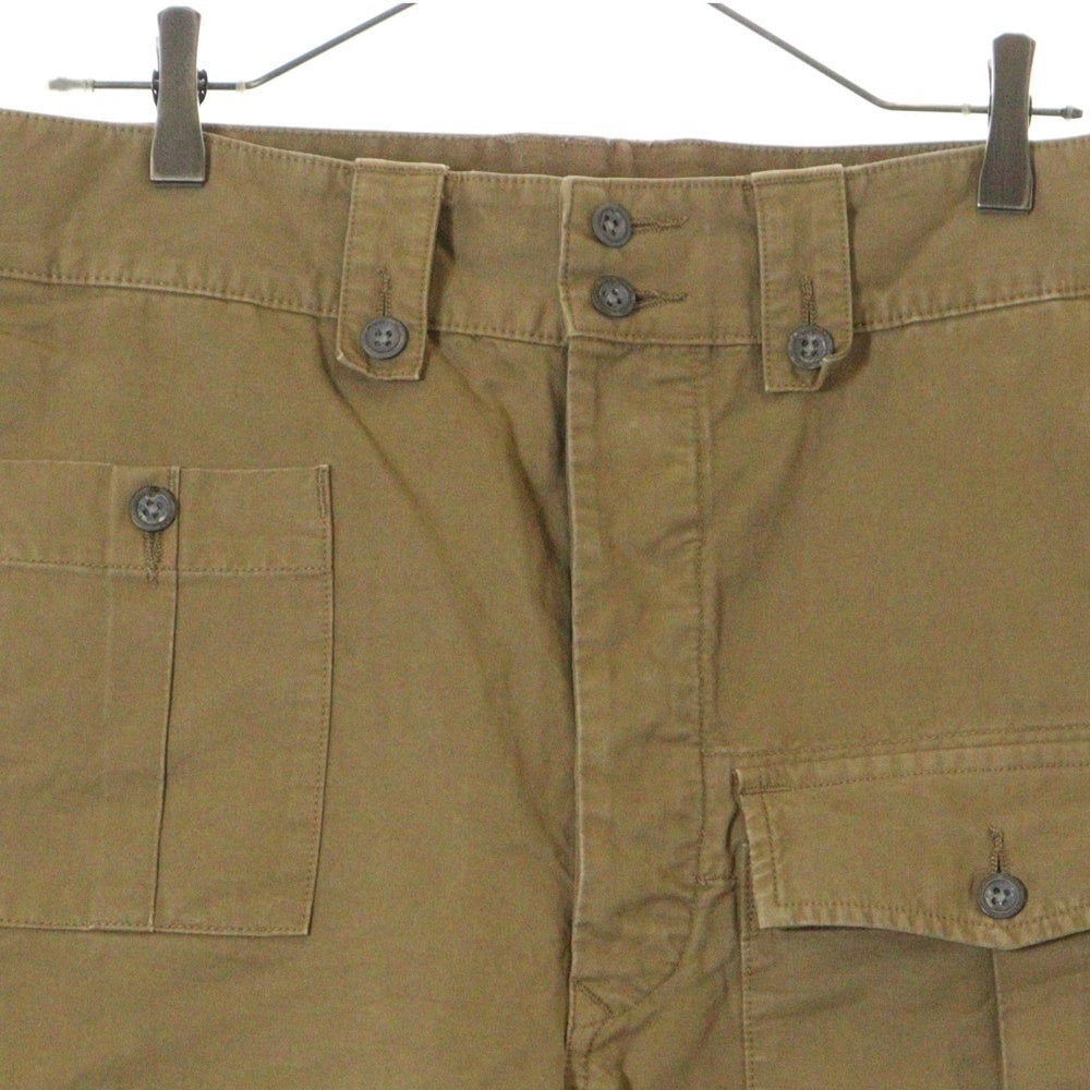 RRL(ダブルアールエル) ミリタリー カーゴ マルチポケット コットンショートパンツ ベージュ